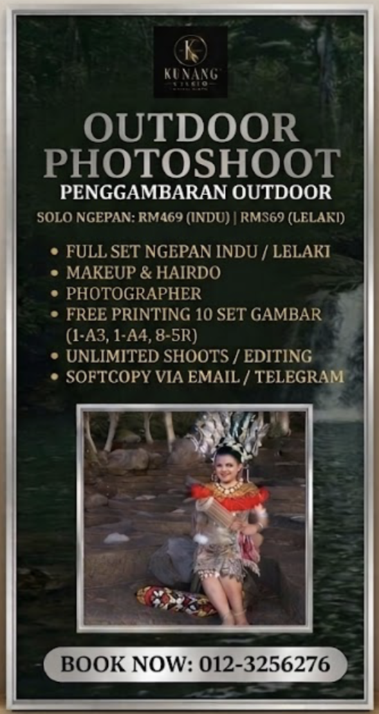 Pakej photoshoot luaran Kunang Studio