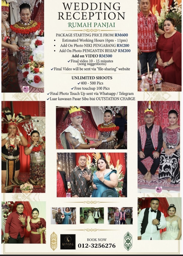 Senarai harga pakej majlis perkahwinan Kunang Studio